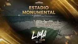 Fans entering Estadio Monumental for the Copa Libertadores 2025 Final in Lima