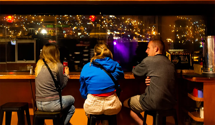 View from Pariwana Cusco’s bar